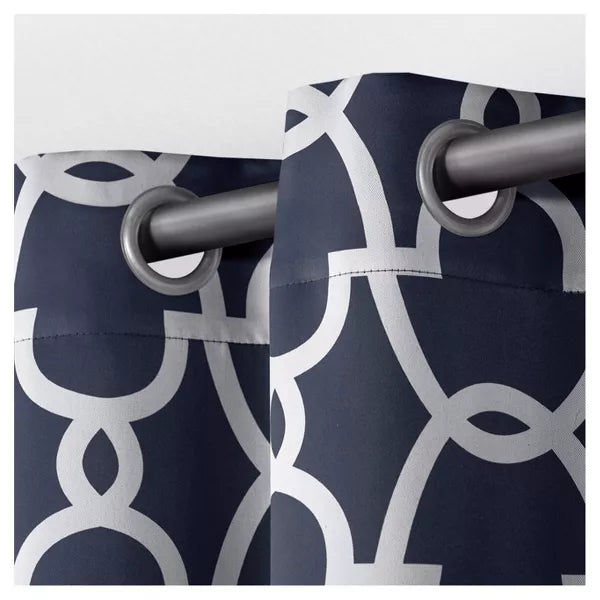 2pk Room Darkening Gates Sateen Woven Curtain Panels