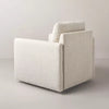 Boucle Upholstered Swivel Arm Chair