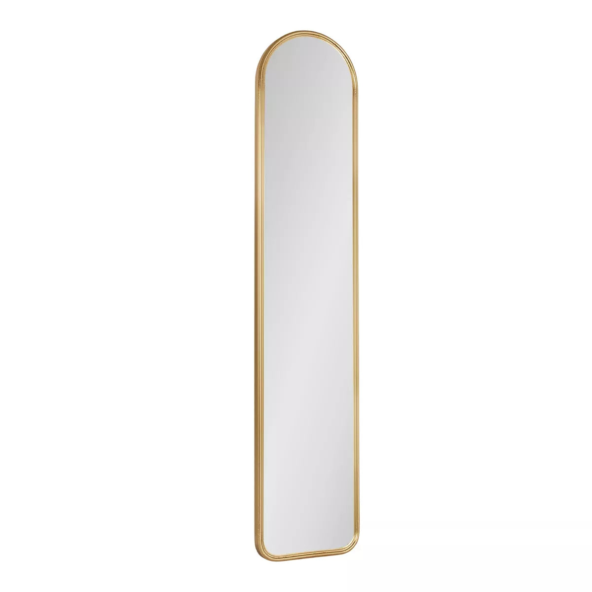 8"x38" Caskill Framed Arch Wall Mirror Gold SHOWROOM ITEM