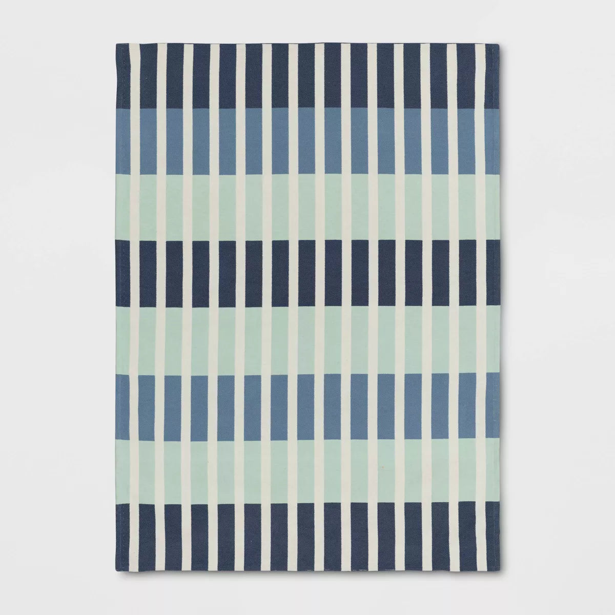 Broken Checkered Kids' Rug Green/Blue 4'x5'6"