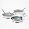 12pc Nonstick Ceramic Coated Aluminum Cookware Set