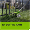 Cordless String Trimmer Edger Kit with 2.0Ah Battery & Charger