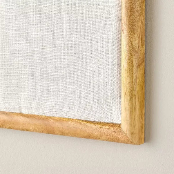 Arched Wood Framed Fabric Bulletin Board