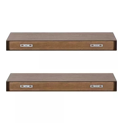 2pc Havlock Wood Shelf Set