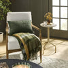 Marble and Brass Accent Side Drink Table