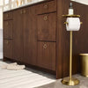 Brass Toilet Paper Stand Brushed Finish