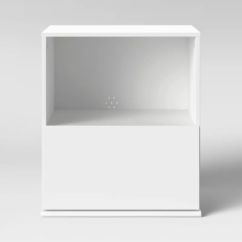 1 Drawer Modular Dorm Nightstand White