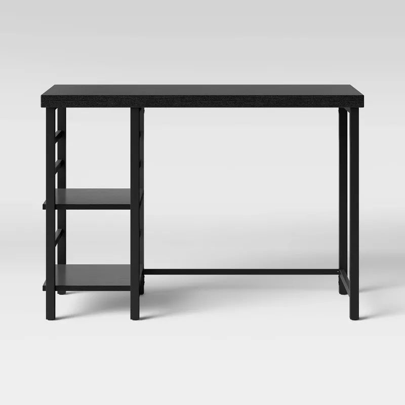 Adjustable Dorm Storage Desk Black, final cut