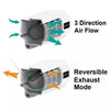 Low Profile Oscillating Window Fan Air Circulator: Portable, Quiet, 4 Speeds, Remote, ETL Listed