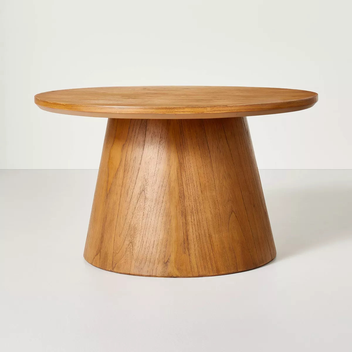 Wooden Round Pedestal Coffee Table