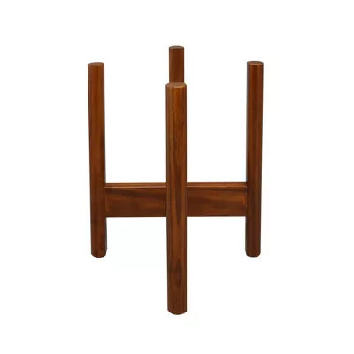 Wooden Plant Stand Antique Mahogany