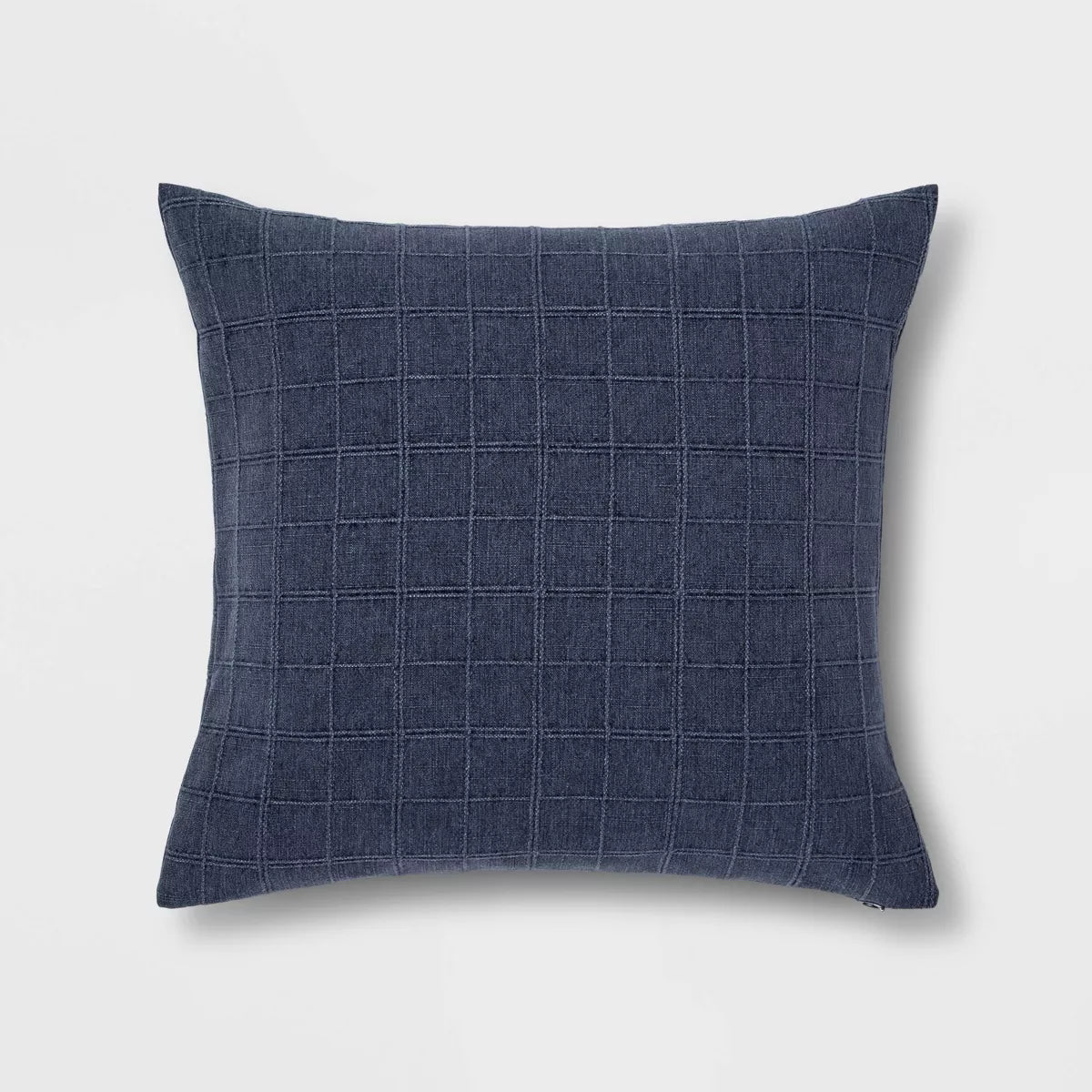 Woven Washed Windowpane Throw Pillow - Set of 2