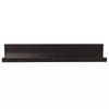 Picture Ledge Wall Shelf Black: Modern Floating Display, MDF, Includes Mounting Hardware