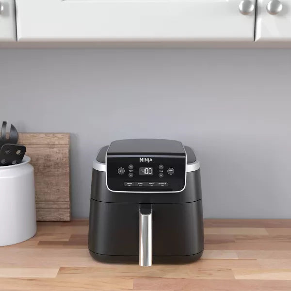 Air Fryer Pro 4-in-1 : Dishwasher-Safe Parts, Gray, Metal & Plastic