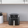 Air Fryer Pro 4-in-1 : Dishwasher-Safe Parts, Gray, Metal & Plastic