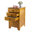 4 Drawers Studio File Cabinet Honey Brown - Vertical Storage, Home Office, L-Shaped Desk Compatible
