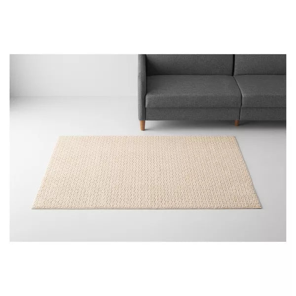 Washable Solid Machine Tufted Rug 4'5'x6"
