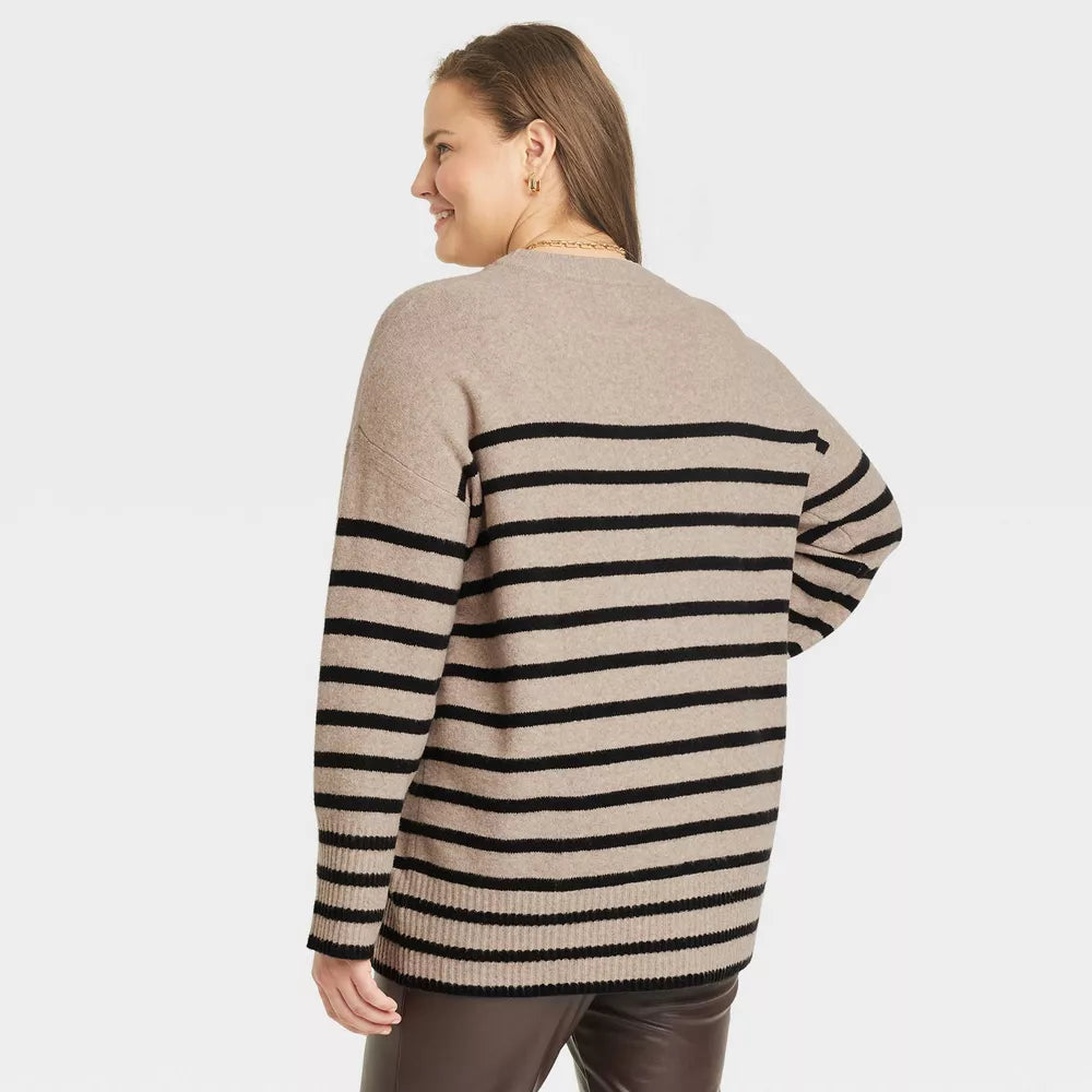 Women's Crewneck Tunic Pullover Sweater