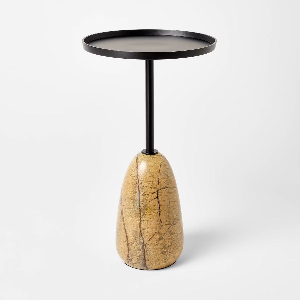 Marble Drink Table with Metal Top - Threshold™ designed with Studio McGee - SHOWROOM ITEM 