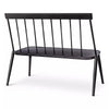 Windsor Metal Stack Patio Bench Black