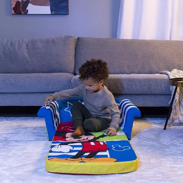 2 in 1 Flip Open Compressed Foam Sofa and Sleeper Bed with Washable Cover