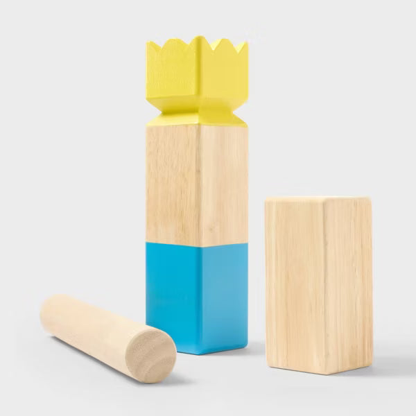 Kubb Rubberwood : Lawn Game for 2-12 Players