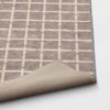 Washable Small Checkered Area Rug Gray - 4'x5'6