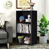 3 Open Shelf Bookcase Modern Multi-functional Storage Display Cabinet Black