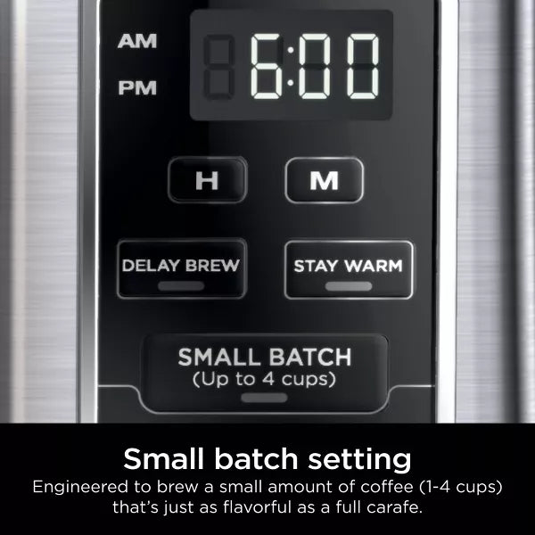 12 Cup Programmable Brewer - Stainless Steel Drip Coffee Maker, Glass Carafe, Permanent Filter