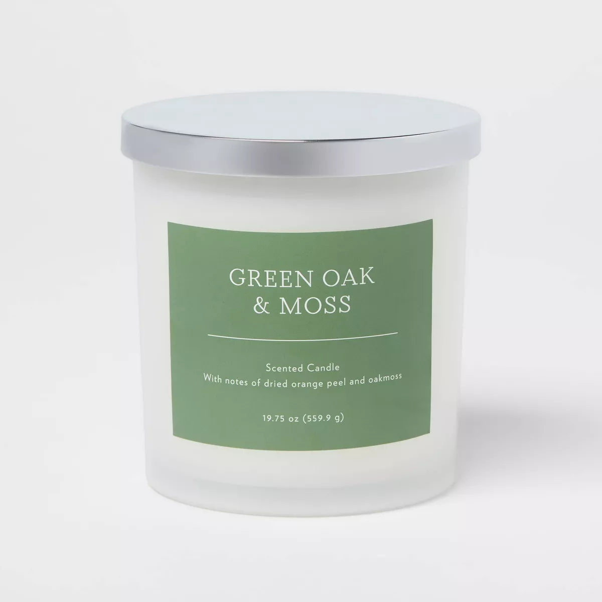 Wick Multi-Wick Lidded Milky Glass Jar Candle Green Oak and Moss