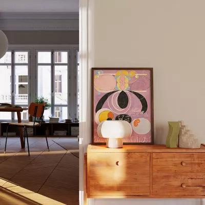 Oak Wood Single Picture Frame with Plexiglass Cover 1-Piece