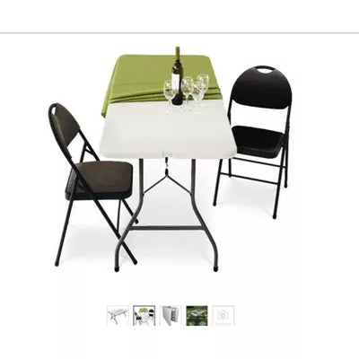Folding Banquet Table Off-White
