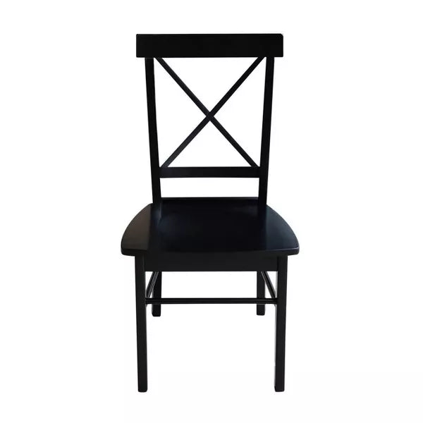 X Back Chairs with Solid Wood - International Concepts