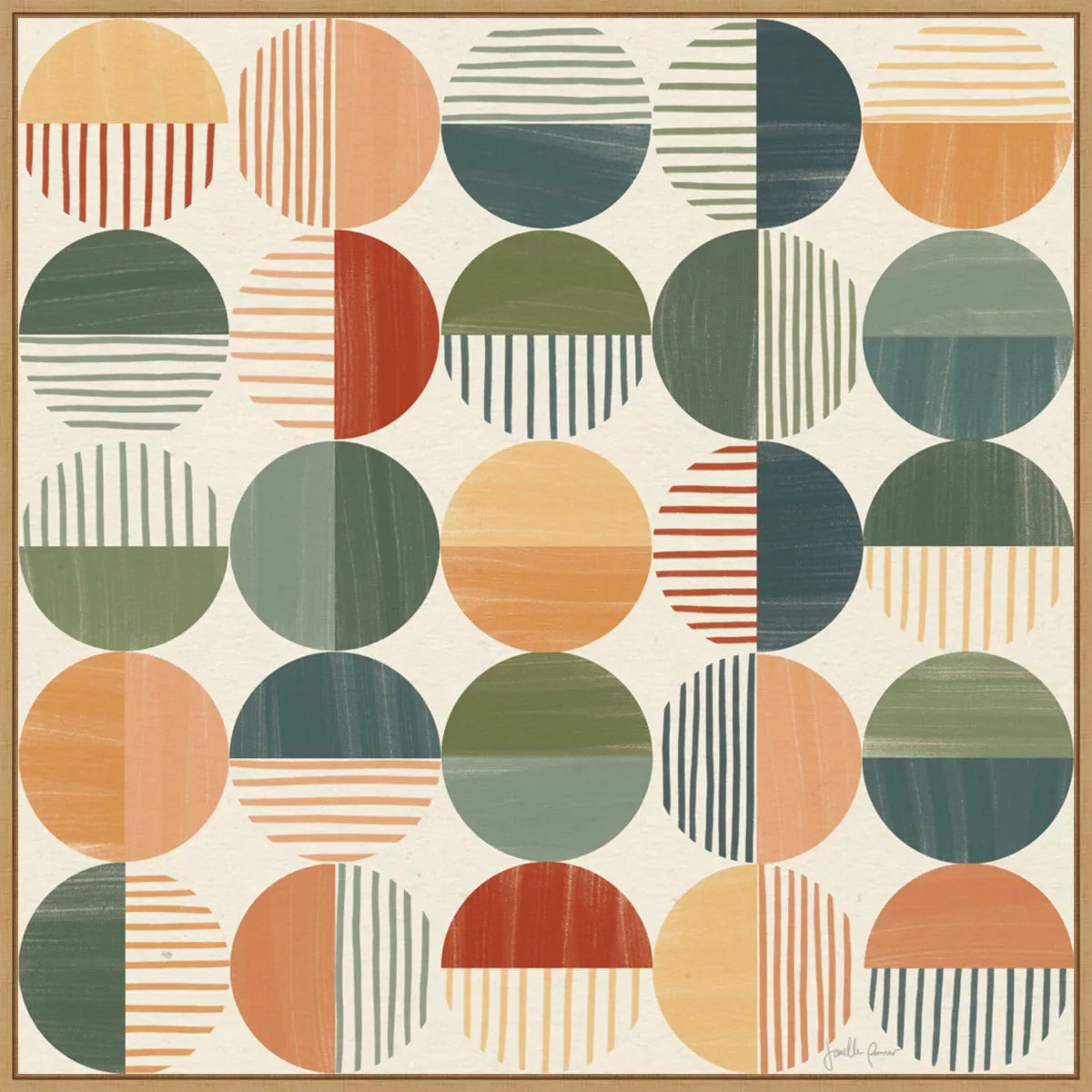 Born to Roam Pattern II by Janelle Penner Framed Canvas Wall Art Print