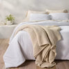 Chunky Knit Bed Blanket - Full/Queen