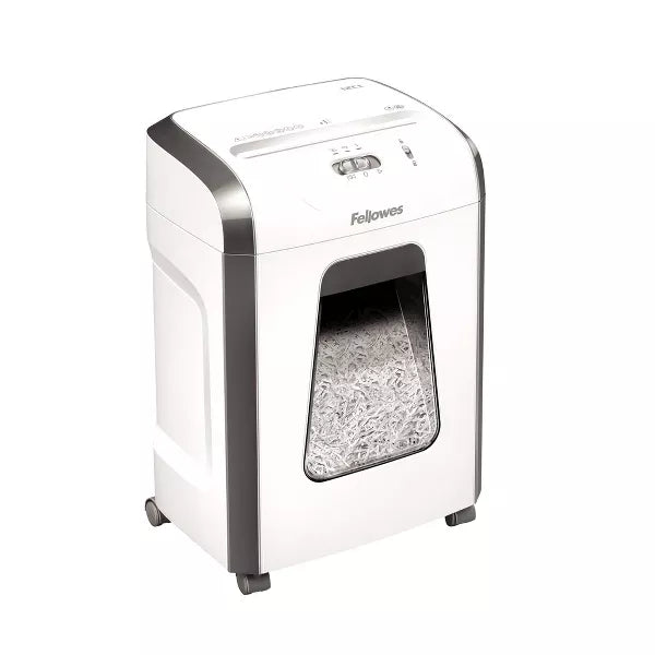 Powershred 12-Sheet Cross-Cut Paper Shredder - White: Safety Switch, Shreds Staples & Clips, Auto Start/Stop