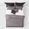 8pc Applique Border Comforter Bedding Set - Queen