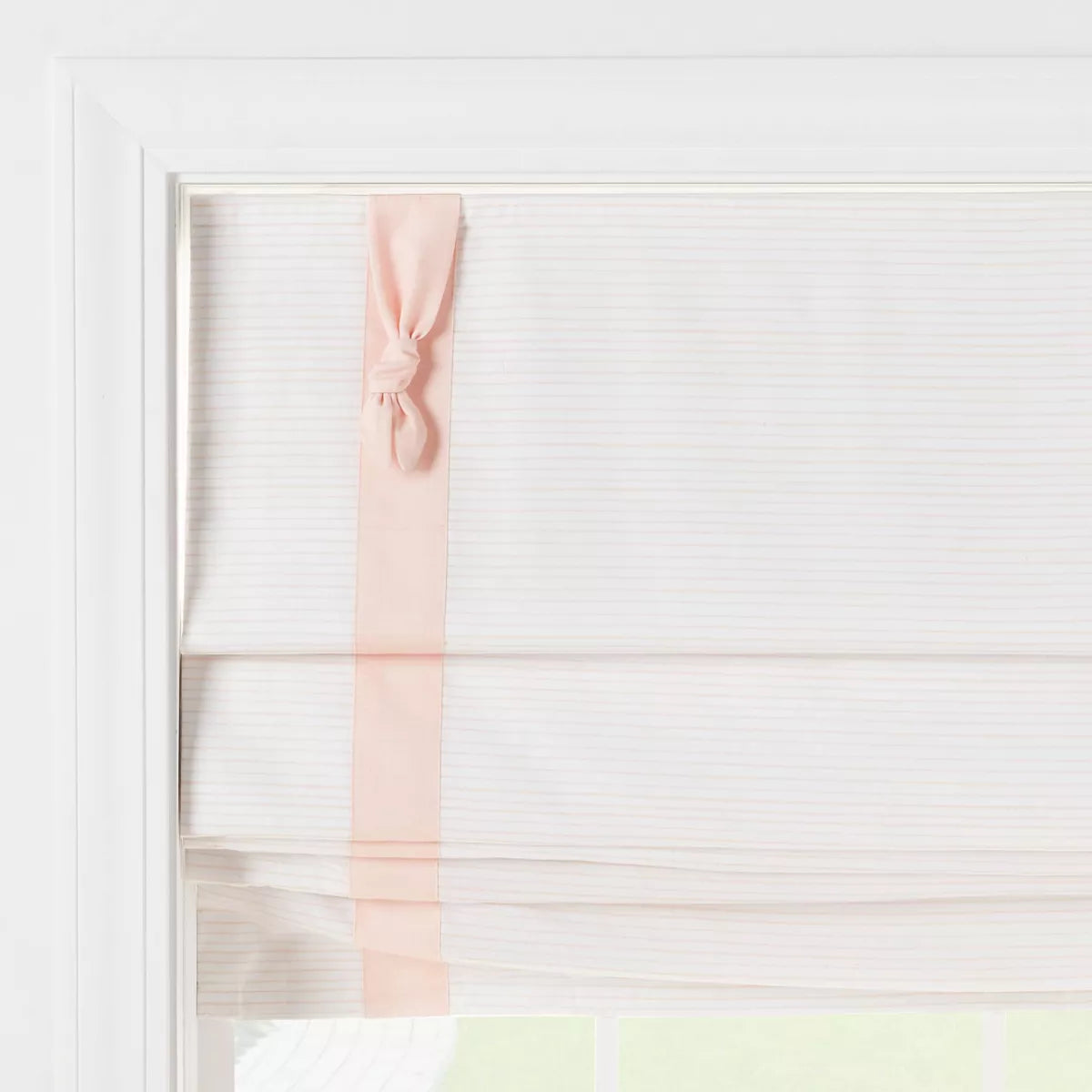 Blackout Roman Kids' Shade Pink with Striped