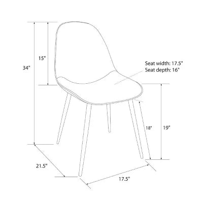 Copley Dining Chair 1-Piece