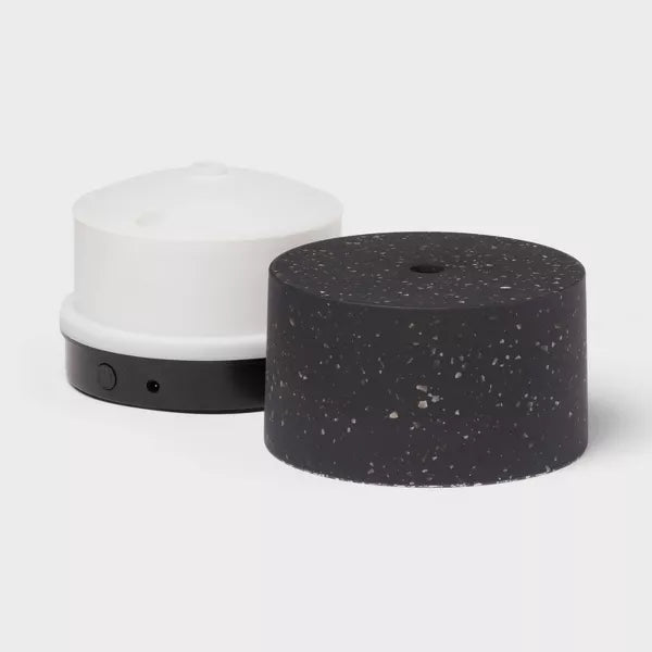 Black Terrazzo Essential Oil Diffuser - Ultrasonic, Aromatic Mist, Auto Shut-Off