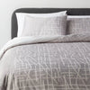 3pc Luxe Jacquard Duvet Cover and Sham Set - King