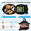 2PCS Kids Carry On Luggage Set 16'' Owl Rolling Suitcase with 12'' Backpack Travel Pink/White/Yellow