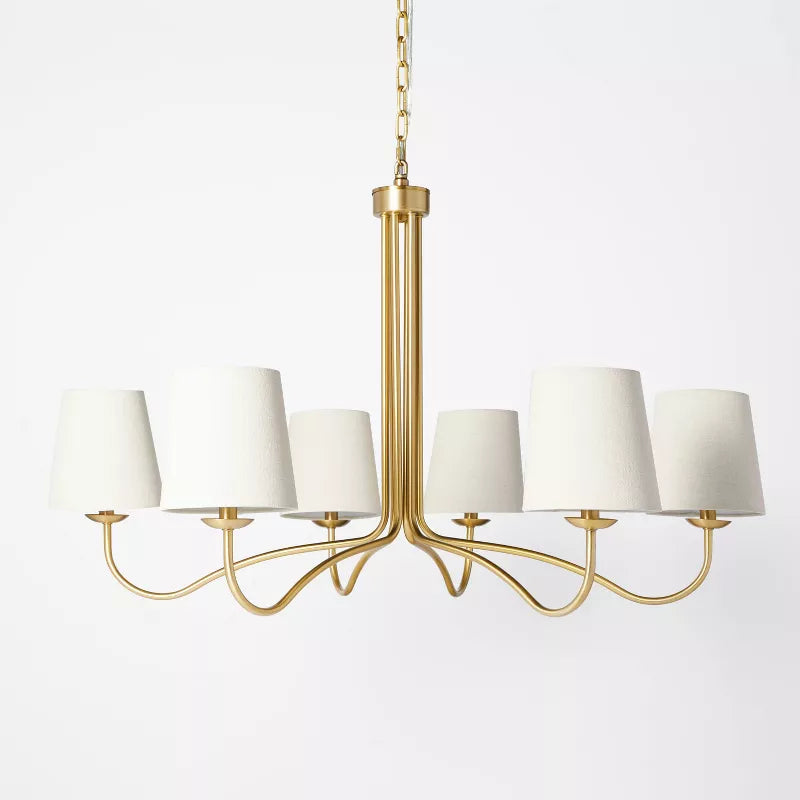 6-Arm Candelabra Chandelier Ceiling Light