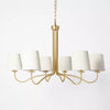 6-Arm Candelabra Chandelier Ceiling Light