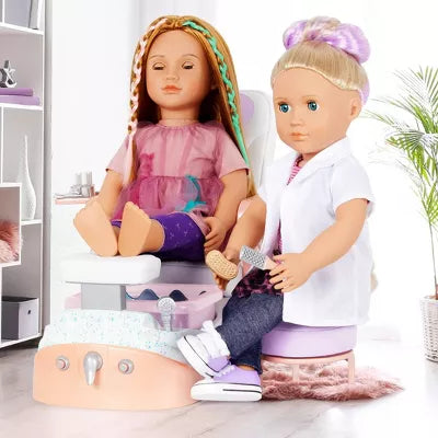 Yay, Spa Day! Salon Chair Accessory Set for Dolls