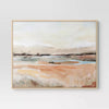 (Set of 2) Faded Landscape Framed Wall Canvases Natural - Polystyrene Frame, Blockprint Art