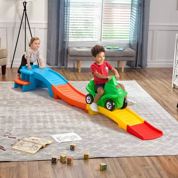 Racing Green Up & Down Roller Coaster Ride-On