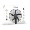 Digital Oscillating 3 Speed Stand Fan with Remote Control Black