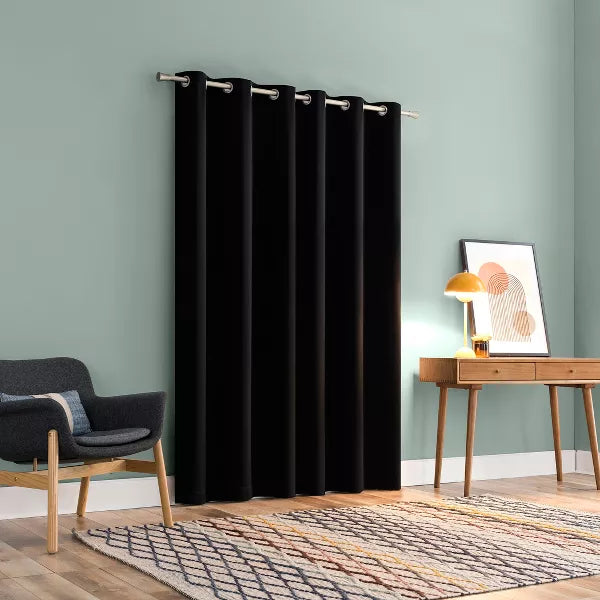 2pc Tedrow 100% Blackout Grommet Curtain Panel Pair