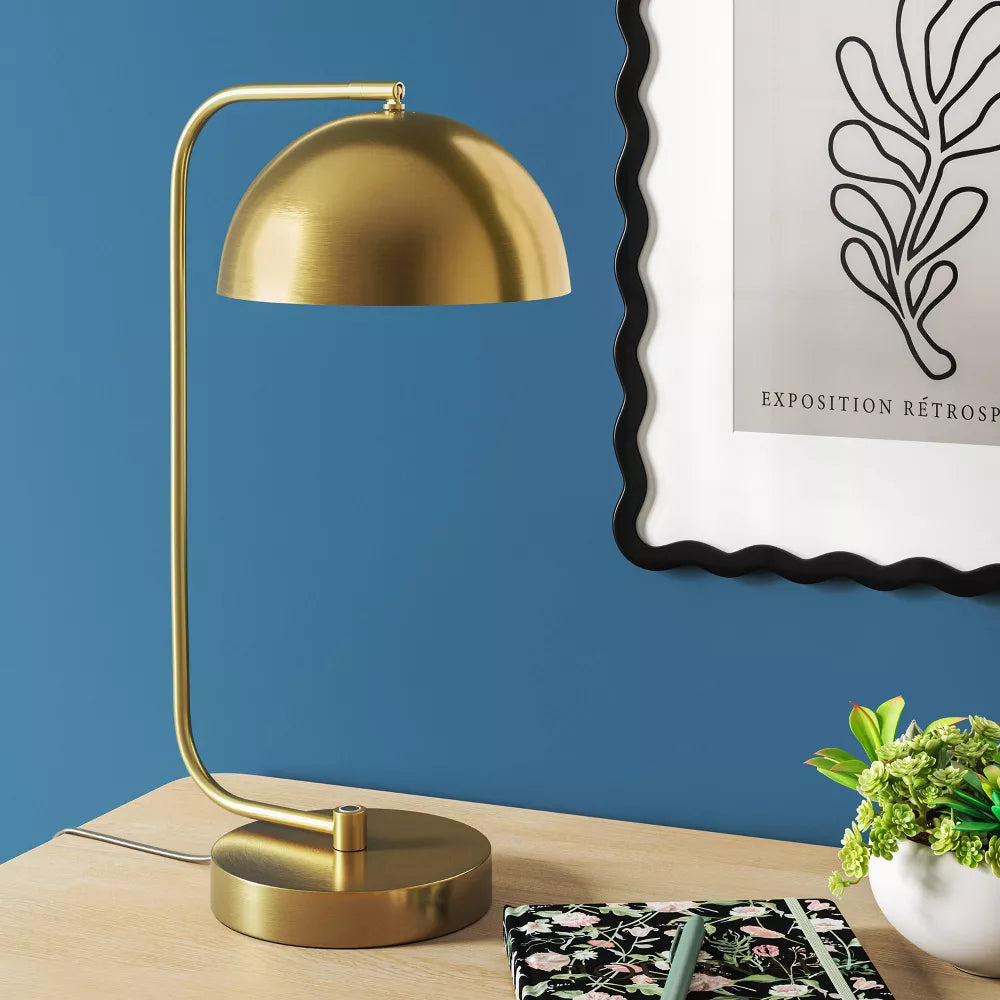 Glossy Metal Table Lamp